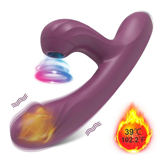 Thrusting Dildo Rabbit Sucker G Spot Vibrator