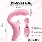 15 Modes Heating Clitoral Sucking Vibrator - Seductiva