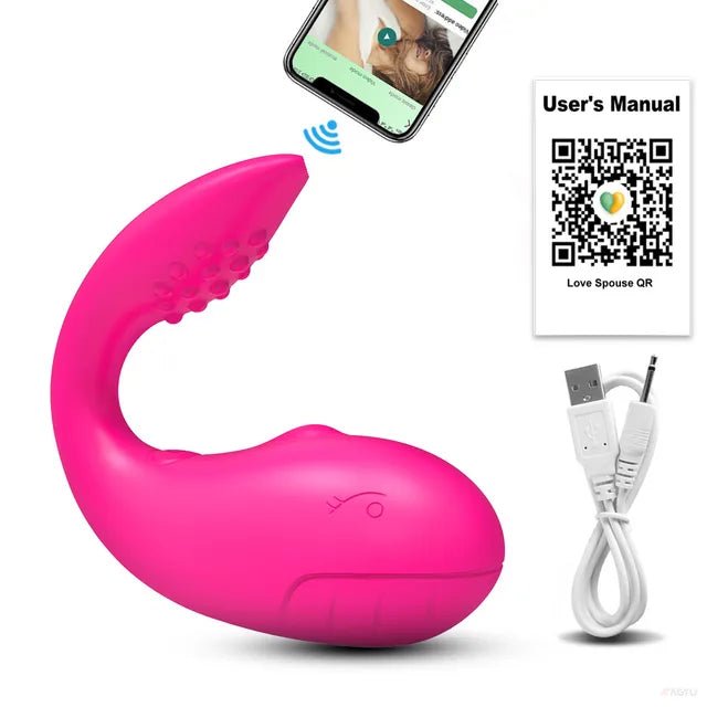 Bluetooth vibrator egg, app-controlled G-spot stimulator, adult toy for women