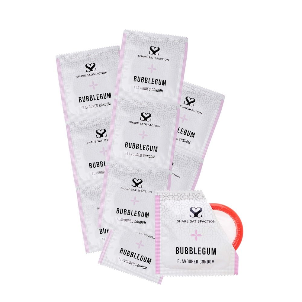 Share Satisfaction Wholesale Bubblegum Flavoured Condom 100pks