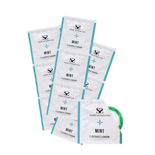 Share Satisfaction Mint Flavoured 100 Pack Of Condoms