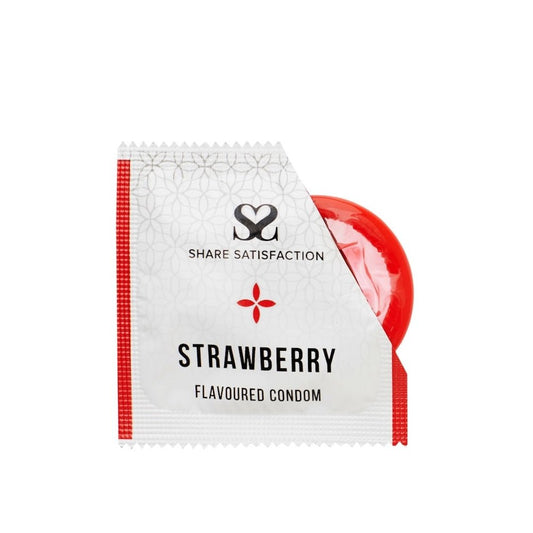 Share Satisfaction Strawberry Flavoured Condom