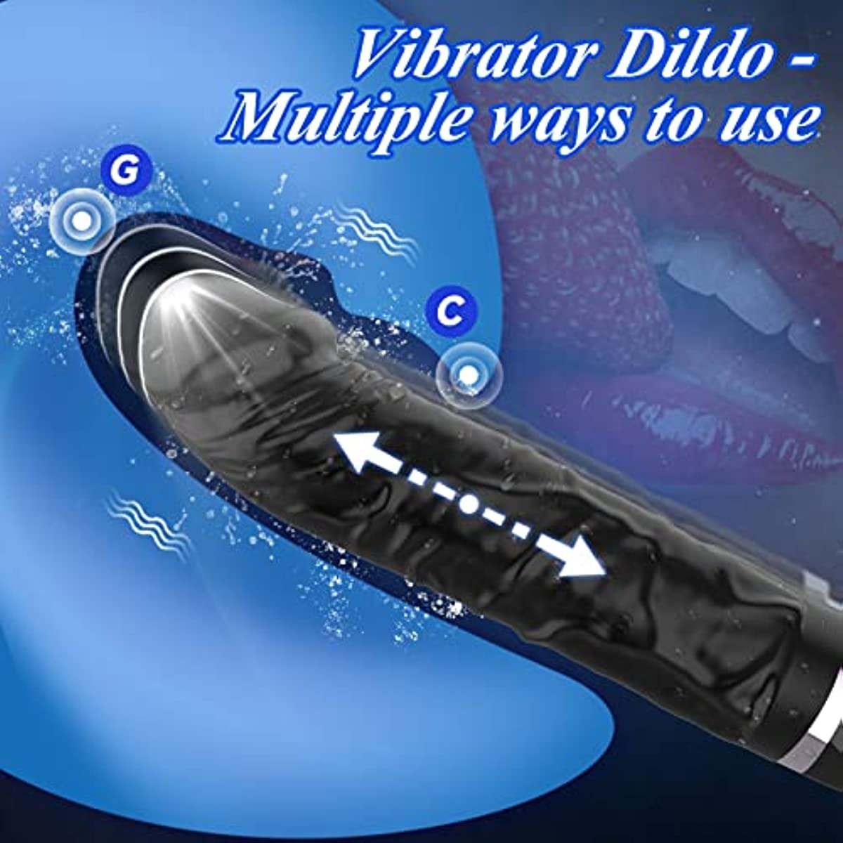 G Spot Vibrator Dildo with 7 Vibration Modes Realistic Dildos - Seductiva