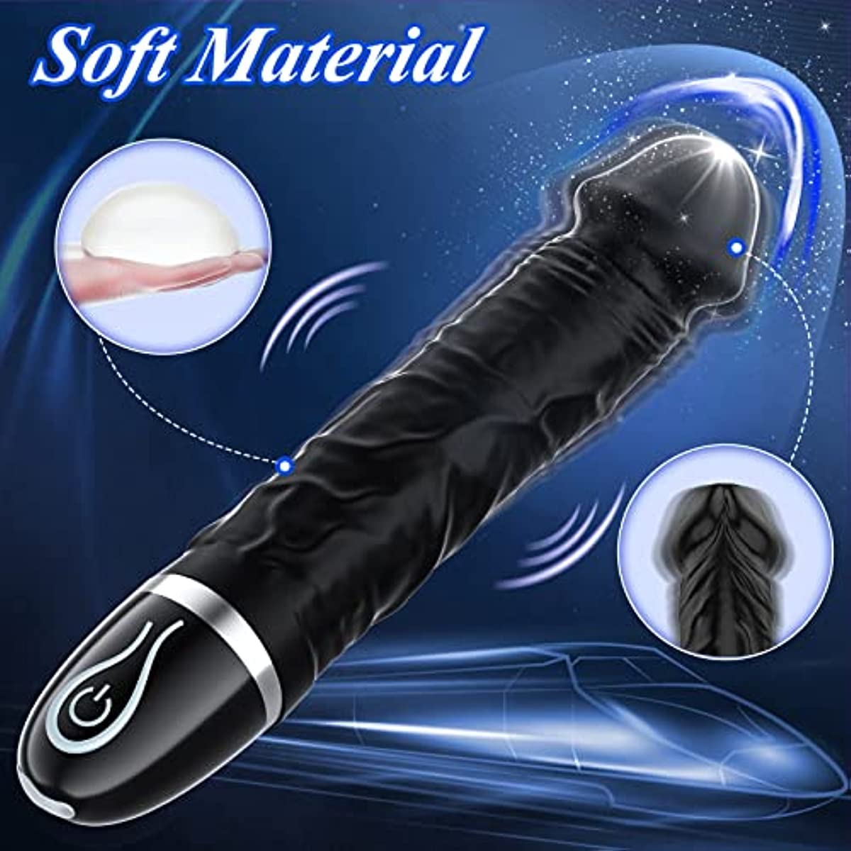 G Spot Vibrator Dildo with 7 Vibration Modes Realistic Dildos - Seductiva