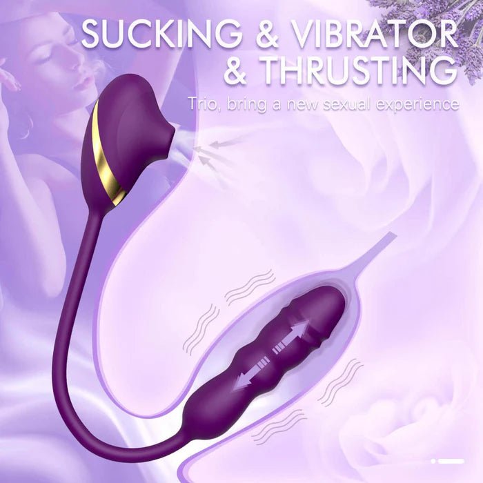 Intense Pleasure ALPHA Thrusting & Sucking G - Spot Vibrator Plug - Seductiva