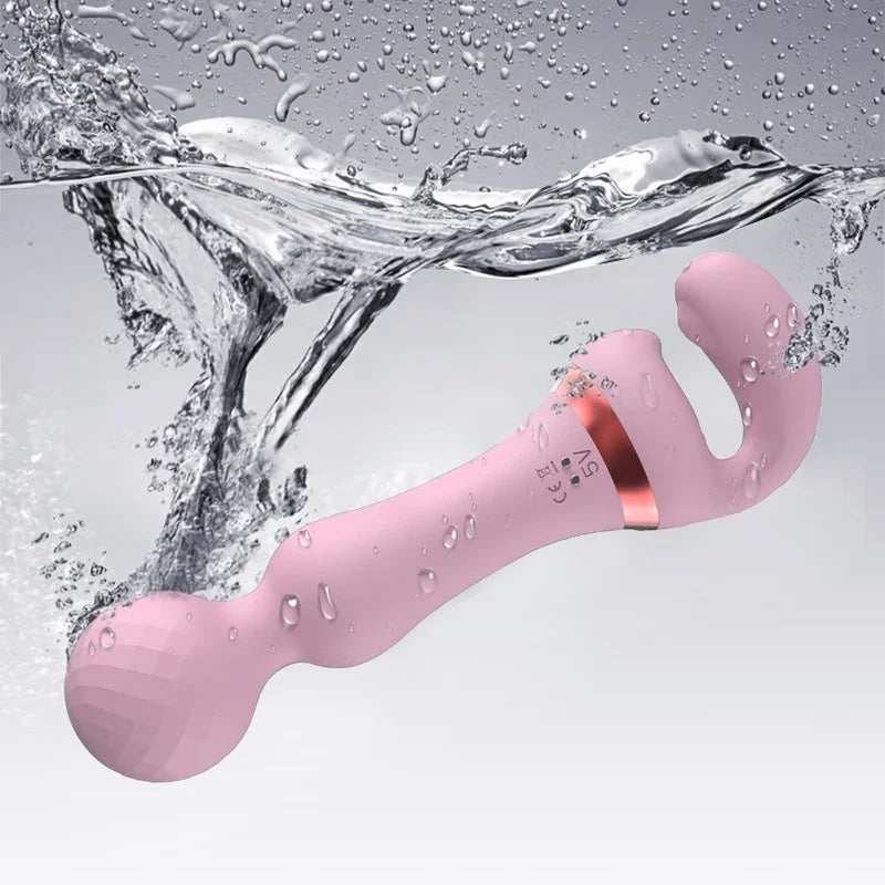 Powerful 2 in 1 AV Vibrator Sex Toys Dildo - Seductiva