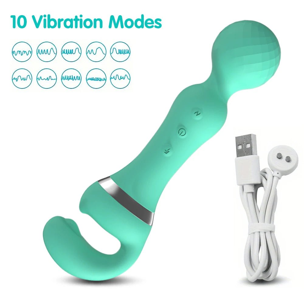 Powerful 2 in 1 AV Vibrator Sex Toys Dildo - Seductiva