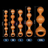 S-XXL Anal Beads Huge 9cm Anal Plug Soft Liquid Silicone Butt Plug Fisting Anal Balls Sex Toys - Seductiva