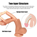 Two - Layer Structure Realistic Dildo with Powerful Suction - Seductiva